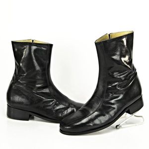 Nunn Bush Men Black Soft Leather Ankle Boot Shoes